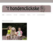 Tablet Screenshot of hondenclickske.be